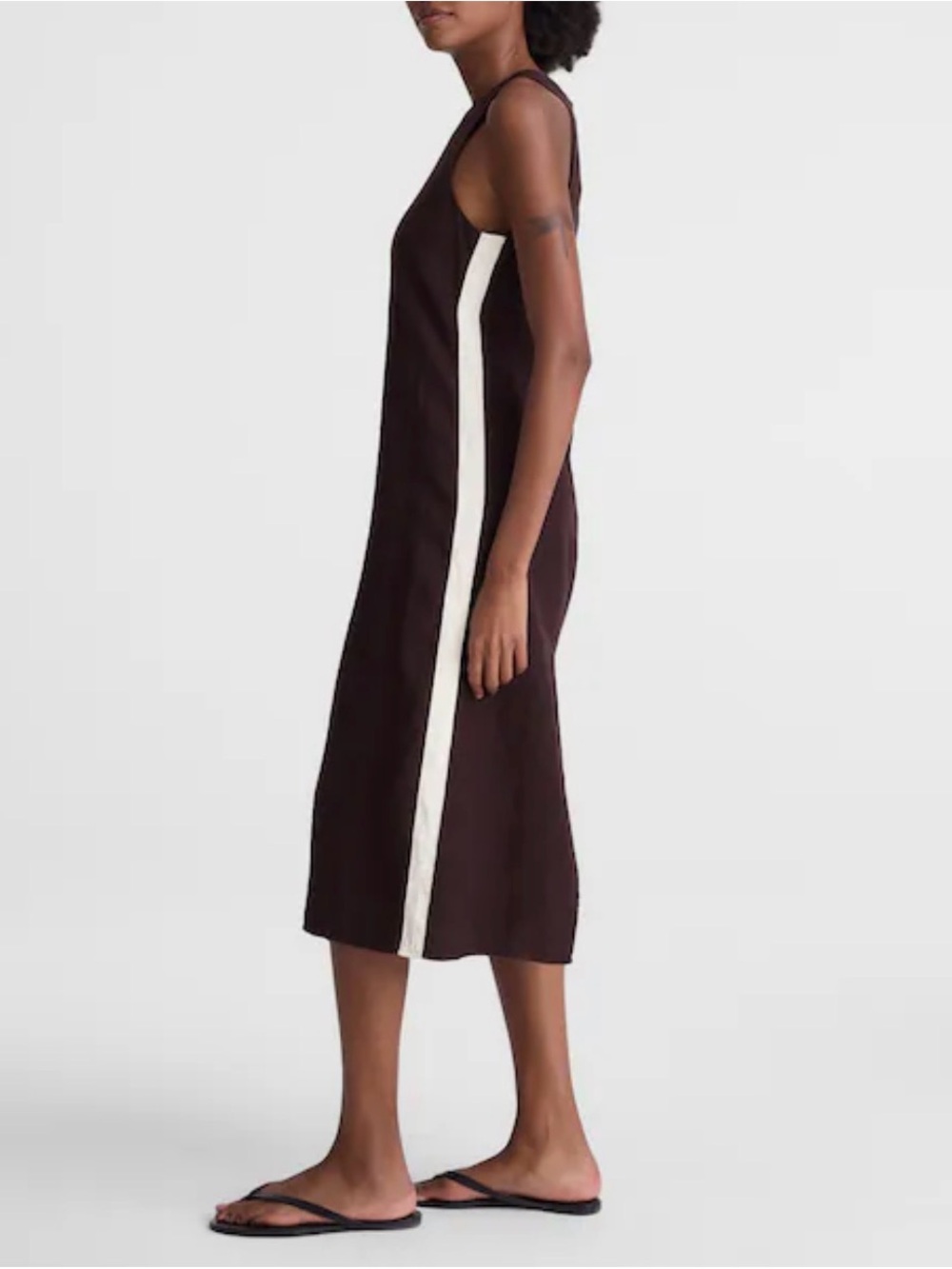 NWT- Madewell: Elena Midi Dress in 100% Linen